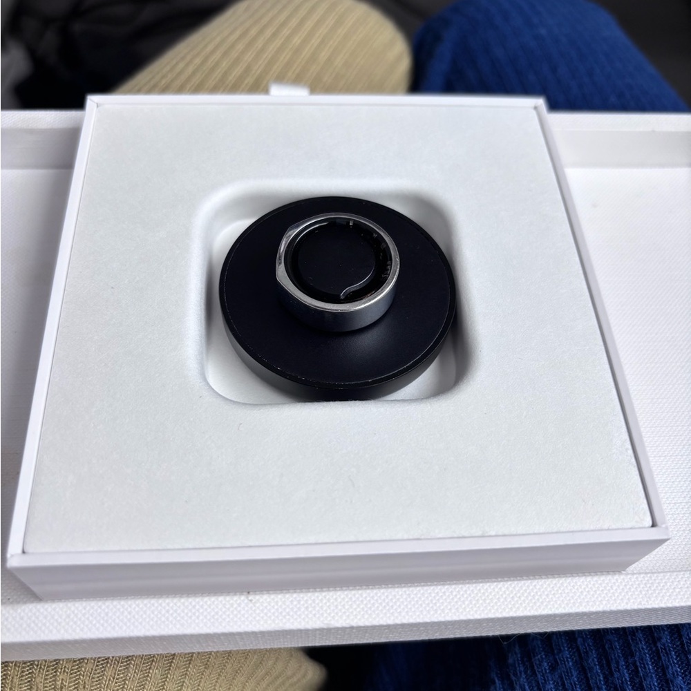 Oura Ring Gen3 Heritage Silver US8 set - Picture 2 of 10